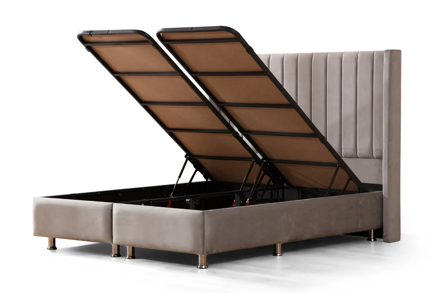 Lit coffre Tokyo Gris