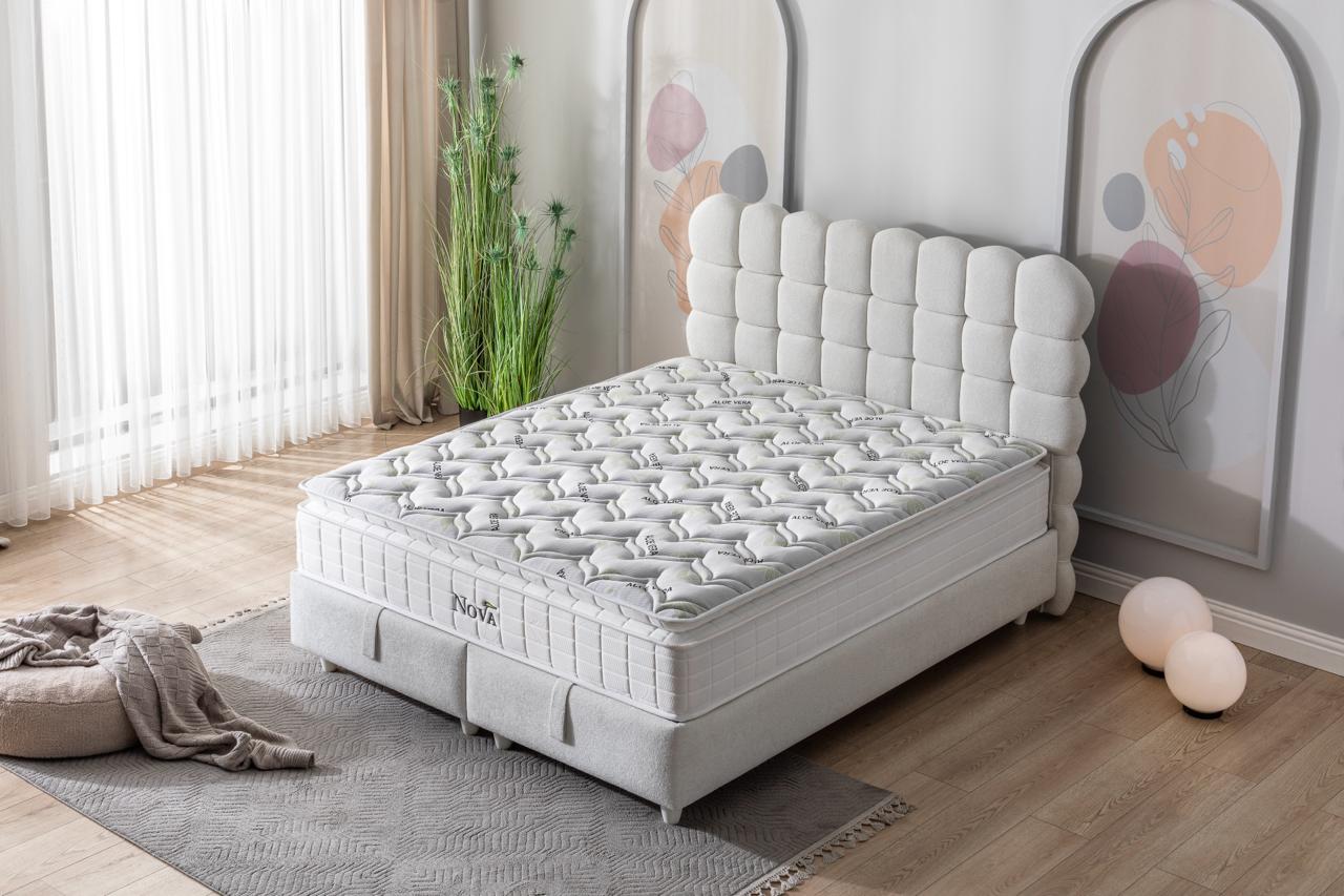 Pack complet Lit coffre Bubble + Matelas Nova Premium 32cm