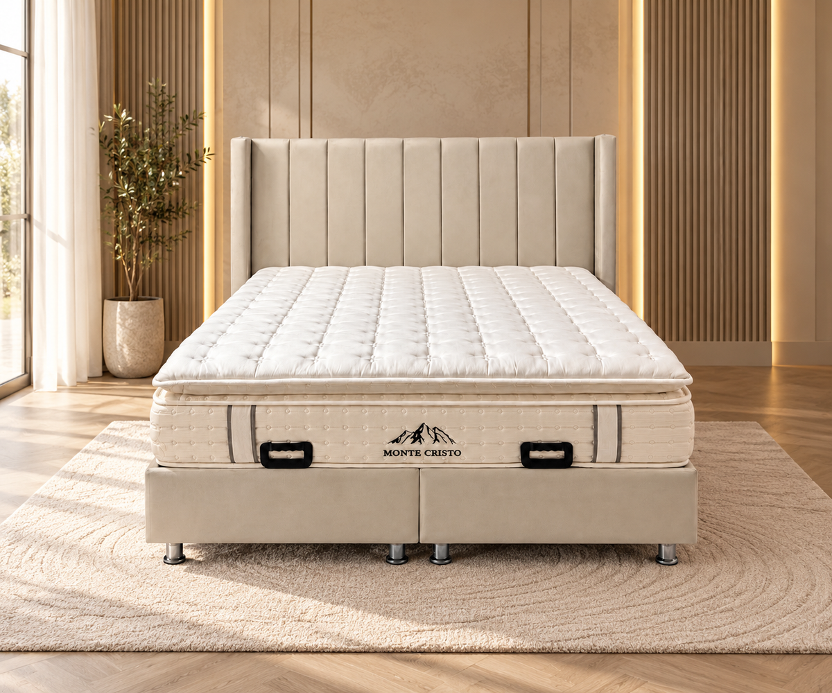 Lit coffre Tokyo Beige