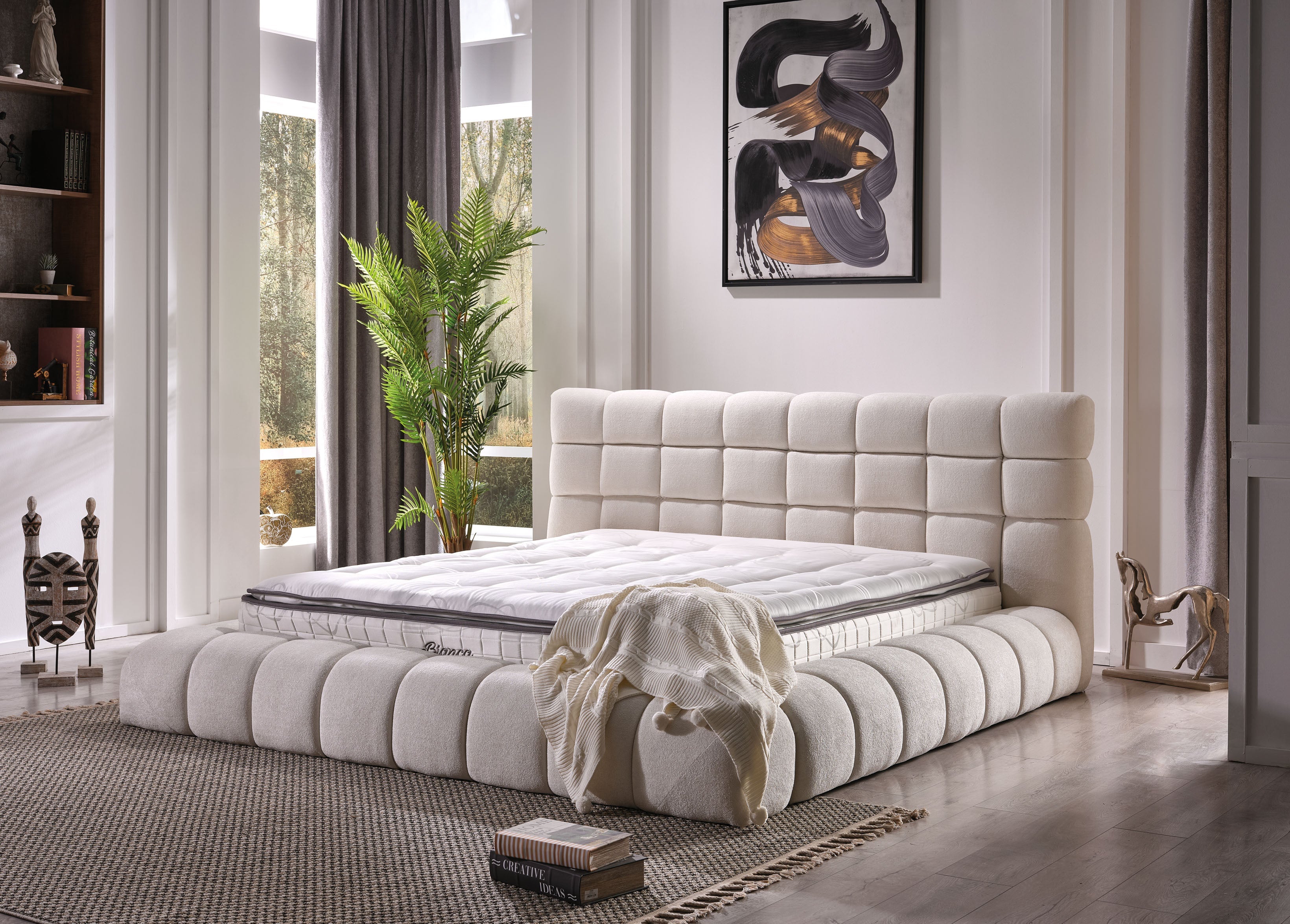 Pack complet Lit coffre Bottom + Matelas Nova Premium 32cm