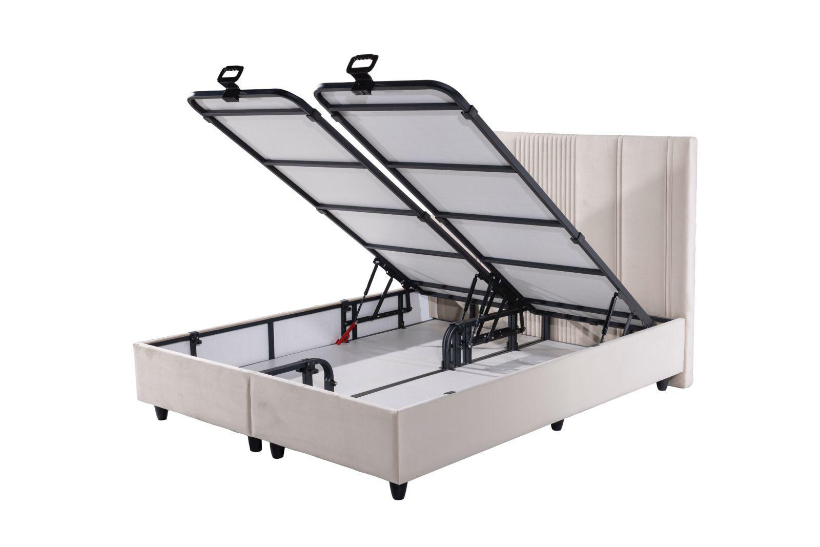 Lit coffre Lugano Beige