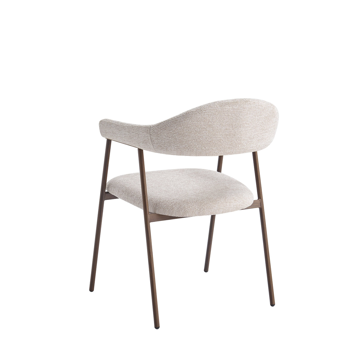 Chaise Alma Chenille Noyer
