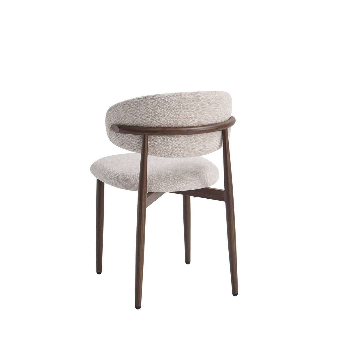 Chaise Bohème Lucile Chenille Noyer