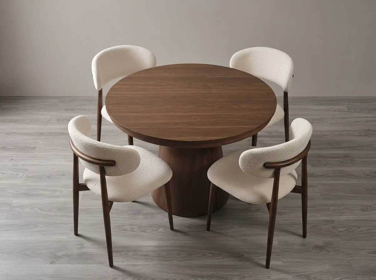 Table à manger Extensible Oriano  Noyer 100-140-180cm