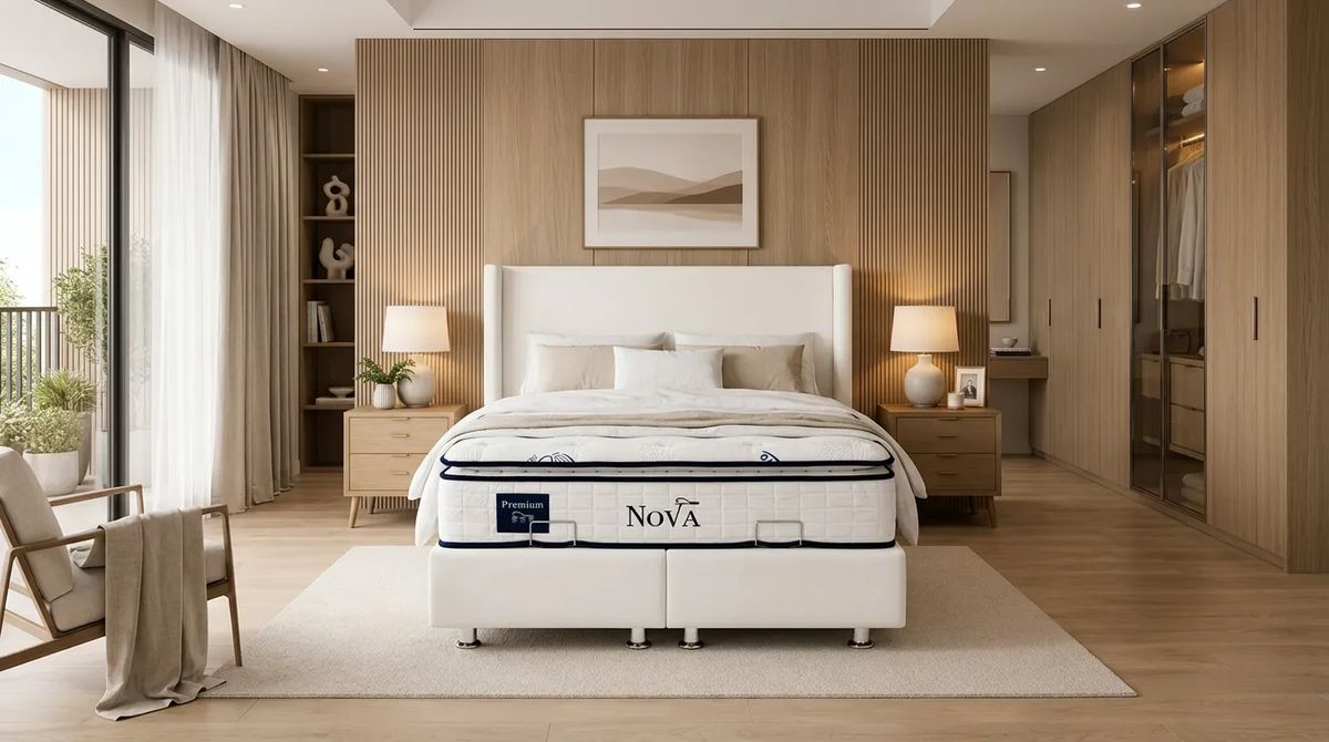 Pack complet Lit coffre Coco + Matelas Nova Premium 32cm