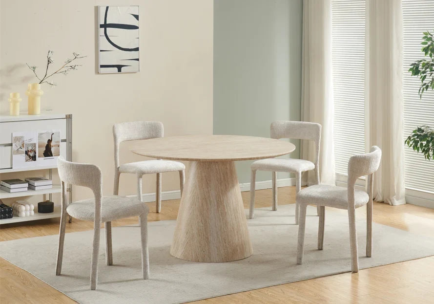 Table à manger Alma Travertin 1m20