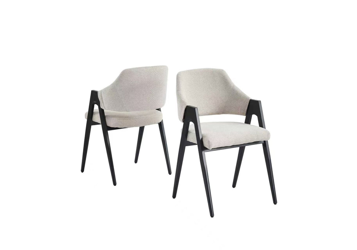 Chaise Ysé Chenille Noir